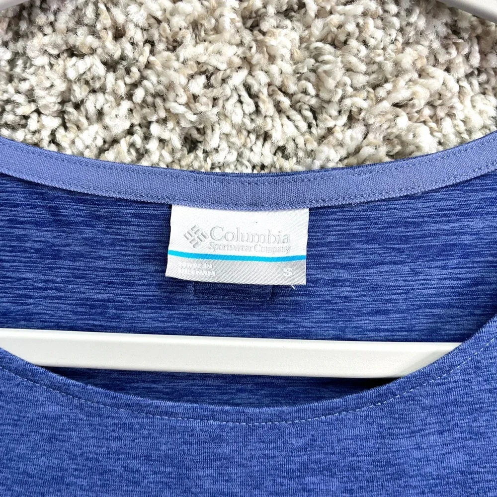 Columbia Dress Women's Small Pacific Haze Blue Heathered Elastic Waist Athletic - Picture 2 of 6